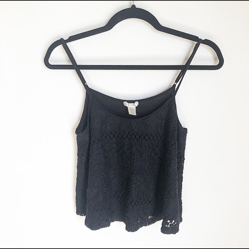 Bozzolo Black Lace Crop Top!
